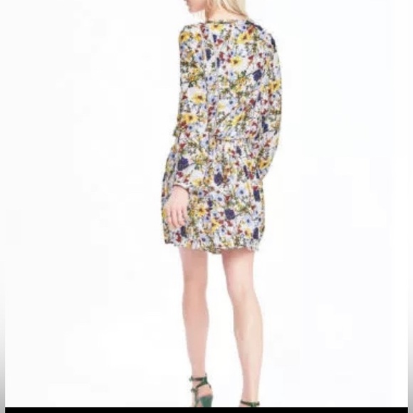 Banana Republic Multicolored XS Tie Waisted Floral Dress - Picture 5 of 12